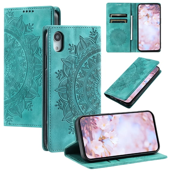 TECH CIRCLE Case For iPhone XS/X Case, Slim PU Leather Flip Folio Case Card Holders Kickstand Magnetic Shockproof Protective TPU Inner Wallet Cover for Apple iPhone XS/iPhone X 5.8",Green