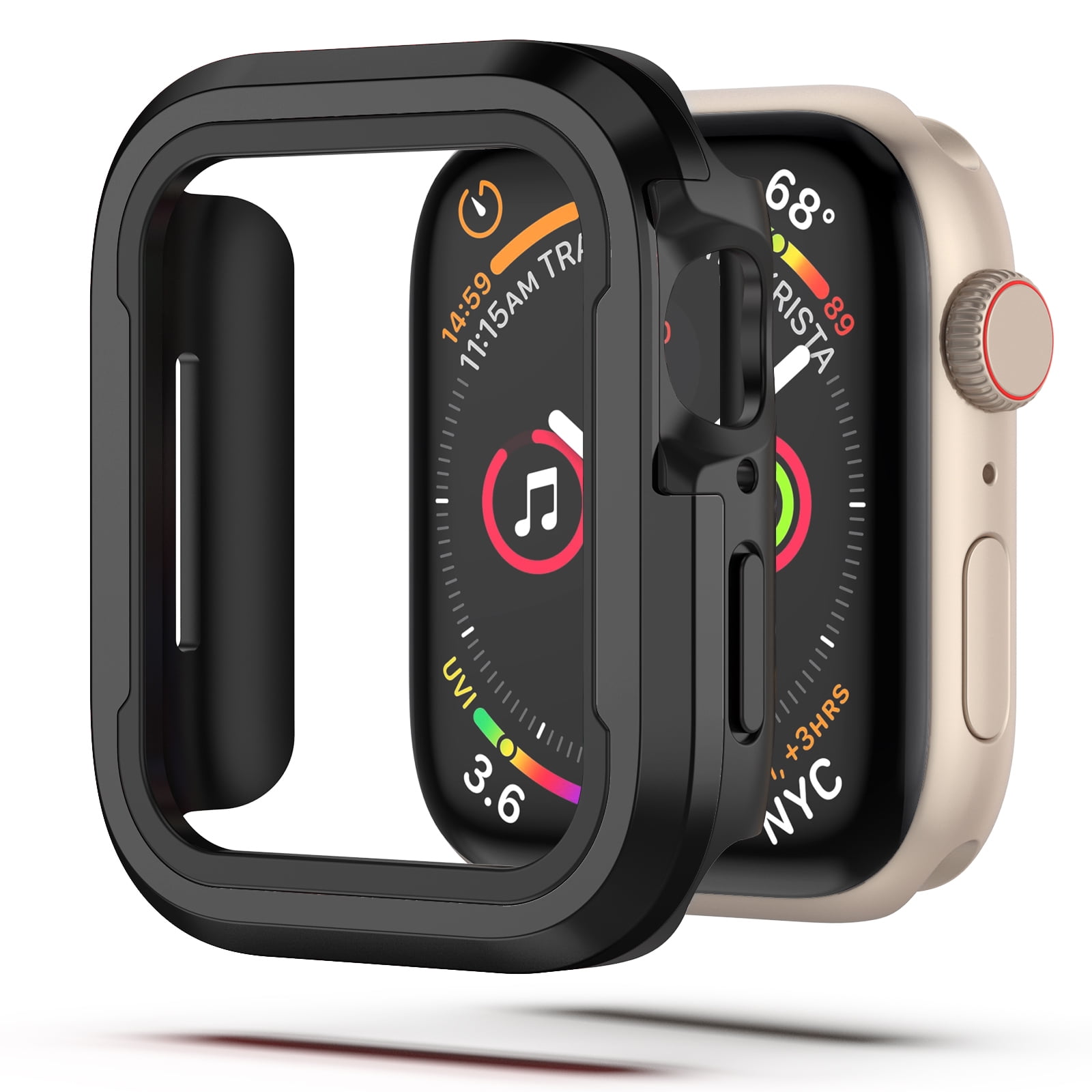 TECH CIRCLE Cases for Apple Watch Ultra 2 Ultra Case 49mm Durable Military Grade Ultra Thin Aluminum Frame TPU Bumper Full Coverage iWatch Drop Proof Protective Cover for Women Men Black Walmart