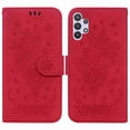 thumbnail image 1 of TECH CIRCLE Cases for Galaxy A32 5G Wallet Case Card Slot Flip Folio Cover Embossed Clover Flower PU Leather  Kickstand with Strap Compatible with Samsung Galaxy A32 5G, Red, 1 of 6
