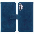 thumbnail image 1 of TECH CIRCLE Cases for Galaxy A32 5G Wallet Case Card Slot Flip Folio Cover Embossed Clover Flower PU Leather  Kickstand with Strap Compatible with Samsung Galaxy A32 5G, Blue, 1 of 6