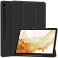 thumbnail image 1 of TECH CIRCLE Classic Case for Samsung Galaxy Tab S9+ 12.4-Inch 2023 (SM-X810/X816/X818), Slim Tri-Fold Folio Stand Protective Leather Tablet Cover with Auto Wake Sleep / Pencil Holder, Black, 1 of 7