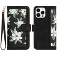 thumbnail image 1 of TECH CIRCLE Classic Flower Case for iPhone 16 Plus 6.7" 2024, PU Leather Protective Lightweight Wallet Phone Case with Card Slots Shoulder Wrist Strap Fold Stand Portable Girl Cover,Black, 1 of 10