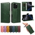 thumbnail image 1 of TECH CIRCLE Classic PU Leather Flip Wallet Case for iPhone 17 Pro Max (6.9", 2025), with 3 Card Slots, Cash Pocket, Stand Function, Detachable Wrist Strap, Shockproof Protective Cover, Darkgreen, 1 of 12