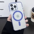 thumbnail image 1 of TECH CIRCLE Clear Case For iPhone 12 Pro with MagSafe,Slim Thin Shockproof Silicone Bumper Military Grade Drop Protection Magnetic Crystal Phone Case for Apple iPhone 12 Pro 6.1" 2020,Blue, 1 of 1