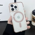 thumbnail image 1 of TECH CIRCLE Clear Case For iPhone 13 Pro Max with MagSafe,Slim Thin Shockproof Silicone Bumper Military Grade Drop Protection Magnetic Crystal Phone Case for Apple iPhone 13 Pro Max 6.7" 2021,Pink, 1 of 7