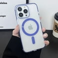 thumbnail image 1 of TECH CIRCLE Clear Case For iPhone 14 Pro with MagSafe,Slim Thin Shockproof Silicone Bumper Military Grade Drop Protection Magnetic Crystal Phone Case for Apple iPhone 14 Pro 6.1" 2022,Blue, 1 of 7