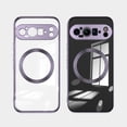 thumbnail image 1 of TECH CIRCLE Clear Case for Google Pixel 9 Pro, Pixel 9 Phone Case 6.3" (2024) - Magnetic Transparent Case with Camera Protection [Compatible with MagSafe] Slim Thin Lightweight TPU Case, Lightpurple, 1 of 6