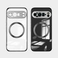 thumbnail image 1 of TECH CIRCLE Clear Case for Google Pixel 9 Pro XL 6.8" (2024) - Magnetic Transparent Phone Case with Camera Protection [Compatible with MagSafe] Slim Thin Lightweight Durable TPU Cover, Silver, 1 of 5