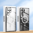 thumbnail image 1 of TECH CIRCLE Compatible Clear Slim PC Case For Samsung Galaxy S22 Plus,Shockproof Rubber Camera Lens Protector with  Wireless Charging Back Cover.For Samsung Galaxy S22 Plus,Black, 1 of 8
