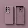 thumbnail image 1 of TECH CIRCLE Compatible with Samsung Galaxy S24 Ultra Liquid Silicone TPU Rubber Case, Full Camera Cover[Soft Microfiber Lining] Full Body Shockproof Slim Thin Anti-Scratch Cover,Darkpurple, 1 of 12