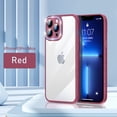 thumbnail image 1 of TECH CIRCLE Compatible for iPhone 13 Pro Max 6.7 Inch Case, Luxury Bling Crystal Camera Lens Rhinestone Sparkly Clear Case for Women Girls Shockproof Camera Protective Cover - Red, 1 of 9