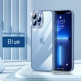 thumbnail image 1 of TECH CIRCLE Compatible for iPhone 13 Pro Max 6.7 Inch Case, Luxury Bling Crystal Camera Lens Rhinestone Sparkly Clear Case for Women Girls Shockproof Camera Protective Cover - Blue, 1 of 9
