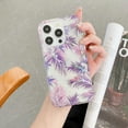 thumbnail image 1 of TECH CIRCLE Compatible with iPhone 15 Pro Max Clear Hybrid Case with Design Flexible Soft TPU Shockproof Absorption Slim Cute Flower Floral Embossed Pattern Protective Back Cover for Women Men,B, 1 of 8