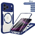 thumbnail image 1 of TECH CIRCLE Compatible with iPhone 17 Air Magnetic Case Clear Full-Body Screen Protector Drop Proof Bumper Compatible with Magsafe Protection Shockproof Cover for Women Man ,Blue, 1 of 10