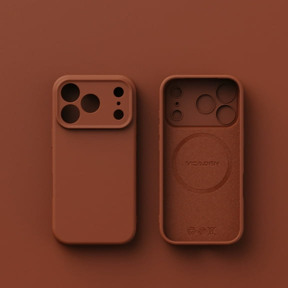 TECH CIRCLE Compatible with iPhone 17 Pro Liquid Silicone TPU Rubber Back Case, [Full Covered Camera] [Soft Microfiber Lining] Full Body Shockproof Slim Thin Anti-Scratch Protective Cover,Tan