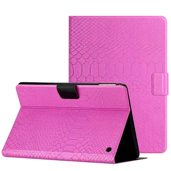 TECH CIRCLE Crocodile Pattern PU Leather Smart Case for Kindle Fire HD 8 tablet (2022 Release - 12th Generation), Purple