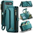 thumbnail image 1 of TECH CIRCLE Crossbody Wallet Case Compatible with Google Pixel 9/9 Pro RFID Blocking 7-Card Holder Soft PU Leather Magnetic Snap Shoulder Strap Zipper Phone Case,Green, 1 of 10