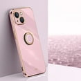 thumbnail image 1 of TECH CIRCLE Cute Case for Apple iPhone 13 Pro 6.1 inch 2021,Slim Fit Lightweight Thin Cover with Phone Ring Holder Durable Silicone Case Sturdy Anti-Scratch Protective Grip Stand Phone Case,Purple, 1 of 6
