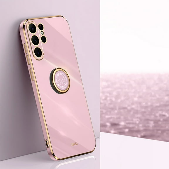 TECH CIRCLE Cute Case for Samsung Galaxy S20 FE 6.5 inch 2020,Slim Fit Lightweight Thin Cover with Phone Ring Holder Durable Silicone Case Sturdy Anti-Scratch Protective Grip Stand Phone Case,Purple