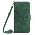 thumbnail image 1 of TECH CIRCLE Cute Embossed Sunflower Flip Wallet Case for Moto G 5G (2025 Release) 6.7" Cell Phone with Removable Shoulder Strap, 3 Card Slots, Fold Stand Case for Hands-free Viewing, Green, 1 of 11