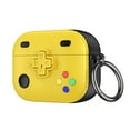 thumbnail image 1 of TECH CIRCLE Cute Headphone Case for Apple AirPods (2nd/1st Generation) - Games Console Cartoon Case, Durable Soft TPU Case with A Ring, Portable Protective Lightweight Cover, Yellow, 1 of 5