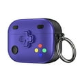 thumbnail image 1 of TECH CIRCLE Cute Headphone Case for Apple AirPods Pro (2nd Generation) 2022 Release - Games Console Cartoon Case, Durable Soft TPU Case with A Ring, Portable Protective Lightweight Cover, Purple, 1 of 5