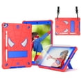 thumbnail image 1 of TECH CIRCLE Cute Spider Case for Apple 10.2-inch iPad, iPad 9th/8th/7th Generation Case 2021/2020/2019 Release - Heavy Duty Protection Shockproof Rugged Cover with Stand / Shoulder Strap, Red+Blue, 1 of 1