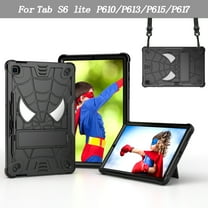TECH CIRCLE Cute Spider Case for Samsung Galaxy Tab S6 Lite 10.4" Tablet 2020 (Model SM-P610 /SM-P615) - Heavy Duty Protection Protective Rugged Kids Cover Case with Stand / Shoulder Strap, Black