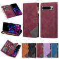 thumbnail image 1 of TECH CIRCLE Designed for Google Pixel 8 Pro Wallet Case, 9 Card Slots Cases Zipper Purse Premium Leather Card Slot Flip Magnetic Cover Wrist Strap Kickstand Stand For Google Pixel 8 Pro 6.7", Winered, 1 of 8