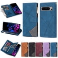 thumbnail image 1 of TECH CIRCLE Designed for Google Pixel 8 Pro Wallet Case, 9 Card Slots Cases Zipper Purse Premium Leather Card Slot Flip Magnetic Cover Wrist Strap Kickstand Stand For Google Pixel 8 Pro 6.7", Blue, 1 of 8