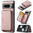 thumbnail image 1 of TECH CIRCLE Detachable Zipper Wallet Case for Google Pixel 8 Pro,Magnetic Leather Card Pocket Bag Removable 2 in 1 Case Shockproof Rubber Kickstand Back Cover for Google Pixel 8 Pro 6.7" 2023,Pink, 1 of 7