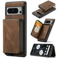thumbnail image 1 of TECH CIRCLE Detachable Zipper Wallet Case for Google Pixel 9 Pro XL,Removable Magnetic Card Pocket Bag 2 in 1 Shockproof Rubber Kickstand Cover for Google Pixel 9 Pro XL 6.8" 2024,Brown, 1 of 7