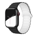 thumbnail image 1 of TECH CIRCLE Double Sided Wearable Silicone Magnetic Loop Bands for Apple Watch Series 9 8 7 SE 6 5 4 3 2 1,Sport Watch Band Compatible with Apple Watch Band 38/40/41mm,Black/White, 1 of 6