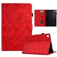 thumbnail image 1 of TECH CIRCLE Embossed Tree Case for Samsung Galaxy Tab S6 Lite Tablet 10.4" (2024/2022/2020) - Lightweight Folio Case with Stand /Auto Sleep Wake /Card Slots, Protective Slim Cute Cover, Red, 1 of 10