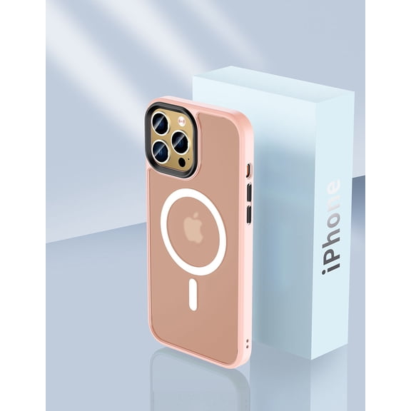 TECH CIRCLE Fashion Case for iPhone 13 Pro Max- [Supports MagSafe Charging] Lightweight Protective Translucent Case for (6.7 Inch) Apple iPhone 13 Pro Max (2021 Release) Cell Phone, Pink