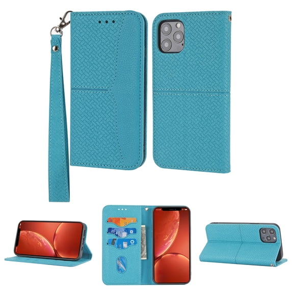TECH CIRCLE Fit for Apple iPhone 14 Pro Max 6.7 inch (2022) Wallet Case,Magnetic Flip Stand Protective Cover PU Leather Purse Style with ID & Credit Card Slots Holder Phone Cover,Blue