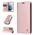 thumbnail image 1 of TECH CIRCLE Fit for Samsung Galaxy S22 Plus Wallet Case with ID Credit Card Slots & Cash Pocket, Full Protection Plain Leather Magnetic Flip Kickstand Phone Case Cover,Rosegold, 1 of 11
