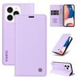 thumbnail image 1 of TECH CIRCLE Flip Wallet Case For iPhone 13 Pro Max,360 Protection Solid Color PU Leather Soft TPU Shockproof Magnetic Closure Card Kickstand Cover.For iPhone 13 Pro Max,Purple, 1 of 10