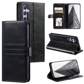TECH CIRCLE Folio Case for Samsung Galaxy Note 20 (6.7") 2020 Phone - Protective Flip Fold Case with Wrist Strap, Built-in Stand & Card Slots Holders, Lightweight Portable Phone Cover, Black
