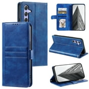 TECH CIRCLE Folio Case for Samsung Galaxy Note 9 6.4" 2018 Phone - Protective Flip Fold Case with Wrist Strap, Built-in Stand & Card Slots Holders, Lightweight Portable Phone Cover, Blue