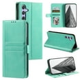 thumbnail image 1 of TECH CIRCLE Folio Case for Samsung Galaxy S10E (5.8") 2019 Phone - Protective Flip Fold Case with Wrist Strap, Built-in Stand & Card Slots Holders, Lightweight Portable Phone Cover, Green, 1 of 8