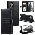 thumbnail image 1 of TECH CIRCLE Folio Case for Samsung Galaxy S22 Ultra (6.8") 2022 Phone - Protective Flip Fold Case with Wrist Strap, Built-in Stand & Card Slots Holders, Lightweight Portable Phone Cover, Black, 1 of 8