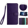 thumbnail image 1 of TECH CIRCLE Folio Phone Case for Samsung Galaxy A13 5G (2021) - Lightweight Leather Shell with Stand Wallet Cover with [Card Slot Holder/Pocket] Portable Simple Case with [Wrist Strap], Purple, 1 of 8