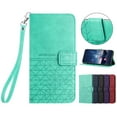 thumbnail image 1 of TECH CIRCLE Folio Phone Case for Samsung Galaxy A32 4G (2021) - Lightweight Leather Shell with Stand Wallet Cover with [Card Slot Holder/Pocket] Portable Simple Case with [Wrist Strap], Green, 1 of 8