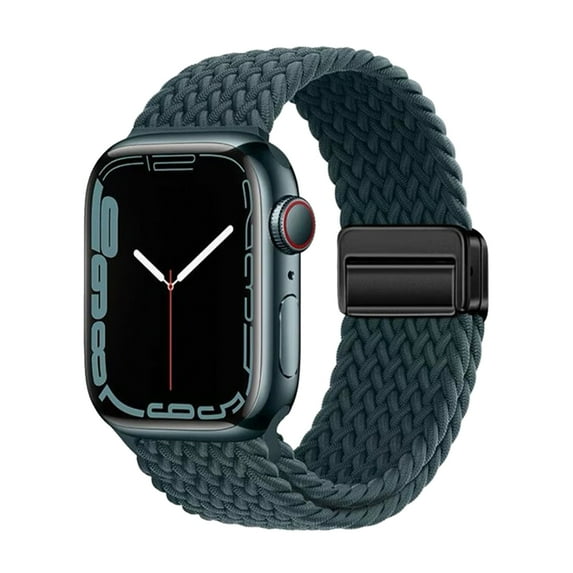 TECH CIRCLE For Apple Watch 42/44/45/49mm Adjustable Elastic Watch Band, Nylon Stretchy Solo Loop Bracelet Women Replacement for iWatch Bands Ultra 1/2 Series SE/9/8/7/6/5/4/3/2/1,AG Green