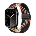 thumbnail image 1 of TECH CIRCLE For Apple Watch 42/44/45/49mm Adjustable Elastic Watch Band, Nylon Stretchy Solo Loop Bracelet Women Replacement for iWatch Bands Ultra 1/2 Series SE/9/8/7/6/5/4/3/2/1,K Black/Red, 1 of 8