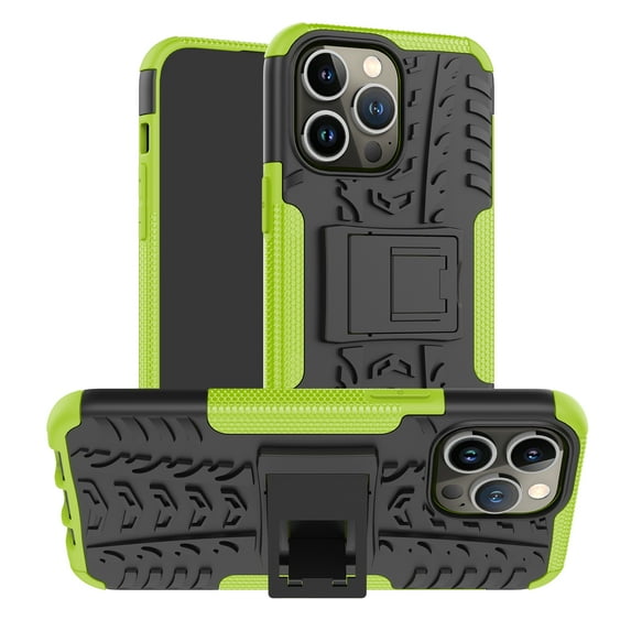 TECH CIRCLE For Apple iPhone 14 Pro Max Case, Shockproof Rugged Protection Kickstand Cover Drop Proof TPU Military Grade Heavy Duty Protective Phone Case for Apple iPhone 14 Pro Max 6.7" 2022, Green