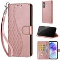 thumbnail image 1 of TECH CIRCLE For Galaxy A22 5G Wallet Case,Folio Flip Kickstand Shockproof Protective PU Leather Cover with Card Slot Cash Pocket Carrying Wrist Strap for Samsung Galaxy A22 5G 6.6" 2021,Rosegold, 1 of 7
