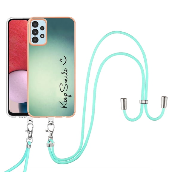 TECH CIRCLE For Galaxy A35 Case,Stylish Pattern Soft Slim Thin Silicone TPU Girls Boys Women Men Case Shockproof Protective Phone Case with Strap for Samsung Galaxy A35 5G 6.6" 2024,Smile