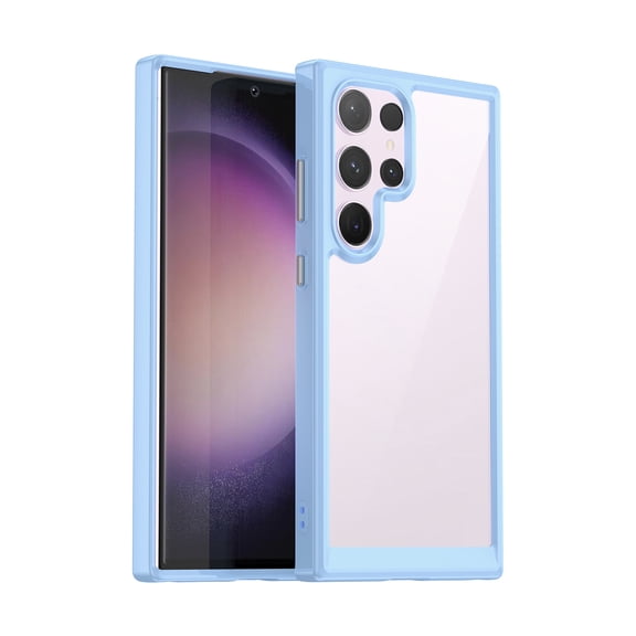 TECH CIRCLE For Galaxy Note 20 Case,[Non-Yellowing][Supports Wireless Charging] Slim Thin Shockproof Transparent Bumper Cover Full Body Protective Clear Case for Samsung Galaxy Note 20 6.7" 2020,Blue